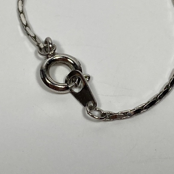 Necklace Abalone Pendant Silver Tone Chain 24” - Picture 2 of 11